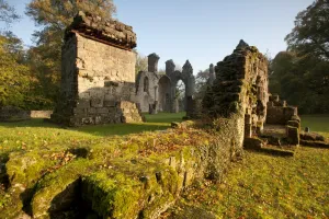 <b class=qtipBold><figcaption>Fields of Battle - Argonne</figcaption></b><br>Ruined abbey and Gobservation bunker. Montfaucon d'Argonne This is the ruined church atop the hill with an observation post known as the Tour de Kron Prinz. Taken by the Germans in 1914 and thereafter the ancient monastic site became a heavily fortified position based around Hill 336 with numerous OP posts being built. Finally taken by the Americans in Sept 1918 the original village was totally destroyed and never re-built. erman OP<br><em>© Mike St. Maur Sheil / westernfrontphotography.com</em> Fields of Battle - Argonne
